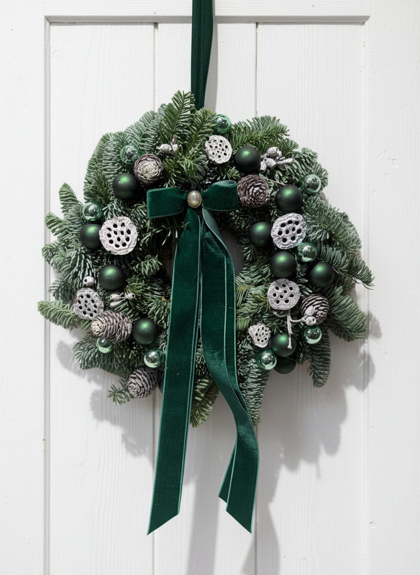 ZIMSKI SMARAGD - venček za na vrata